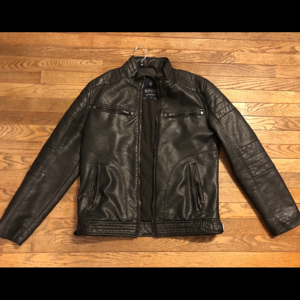 Buffalo David Bitton leather moto jacket